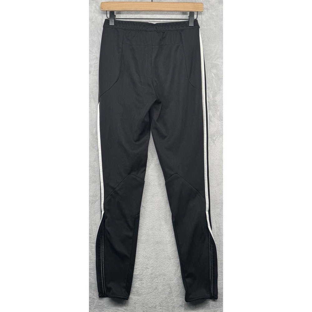 Adidas ClimaLite Black Track Pants White 3-Stripe Women's SIze XS - Picture 2 of 5